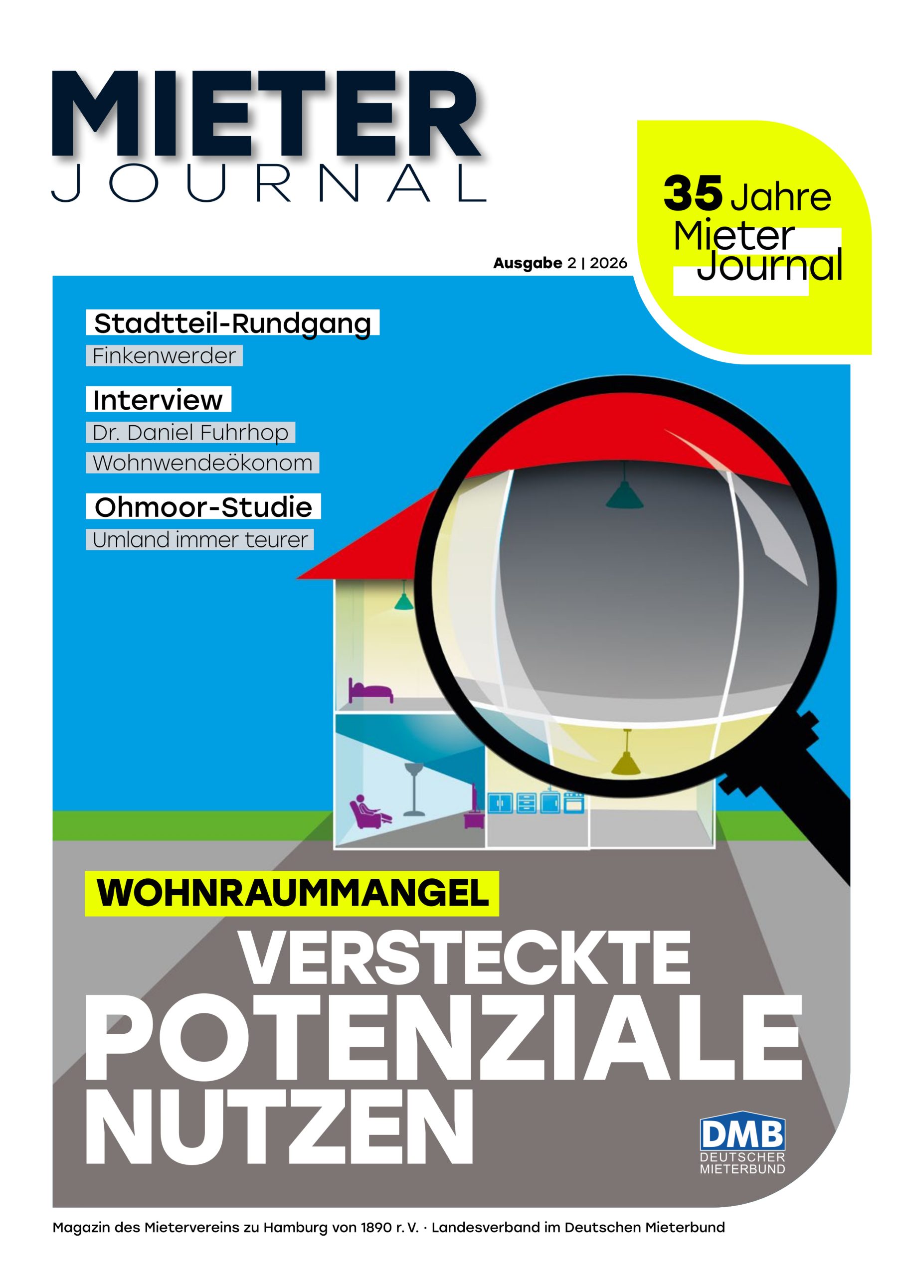 Cover des MieterJournals 2/2026
