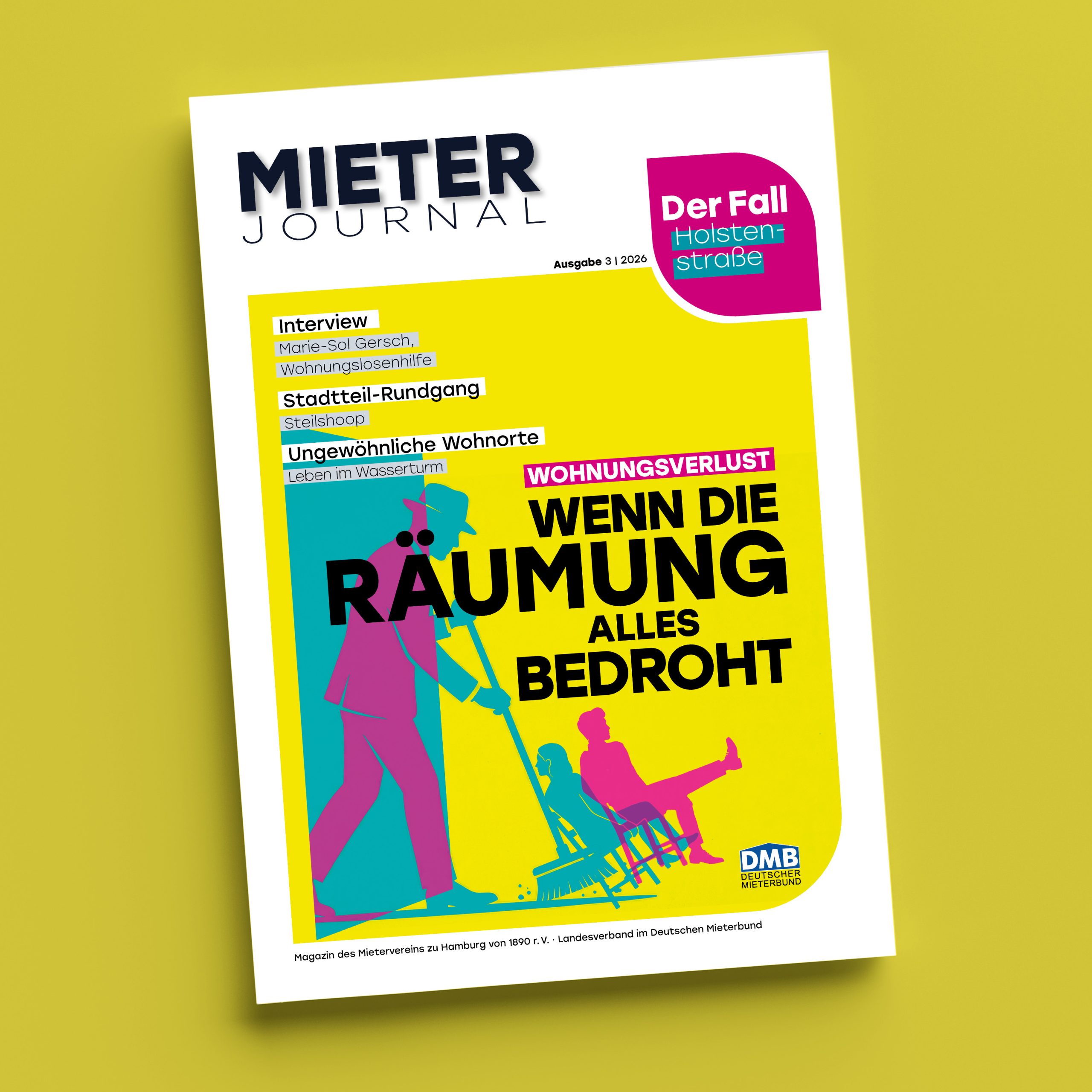 Die Titelseite des MieterJournals